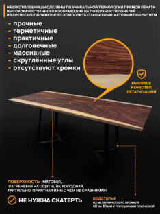 Стол кухонный обеденный прямоугольный дизайнерский лофт THETABLE RU 120х80 14.1/1.1 Стол кухонный обеденный прямоугольный дизайнерский лофт THETABLE RU 120х80 14.1/1.1