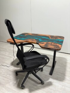 Стол компьютерный 120х80 см 399-4.5/120/80/32/14.1 с 3 вырезами