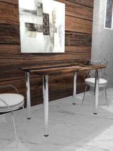 Стол обеденный кухонный форма «евро» THETABLE 102х69 см высота 77 см