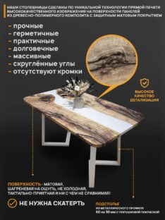 Столешница для стола 250х100 см