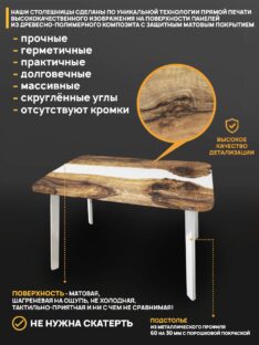 Столешница для стола 250х100 см