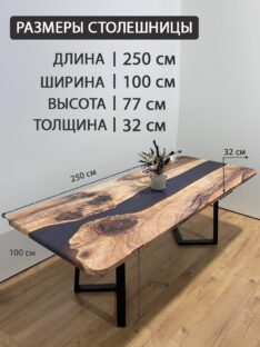 Стол обеденный 250х100 см