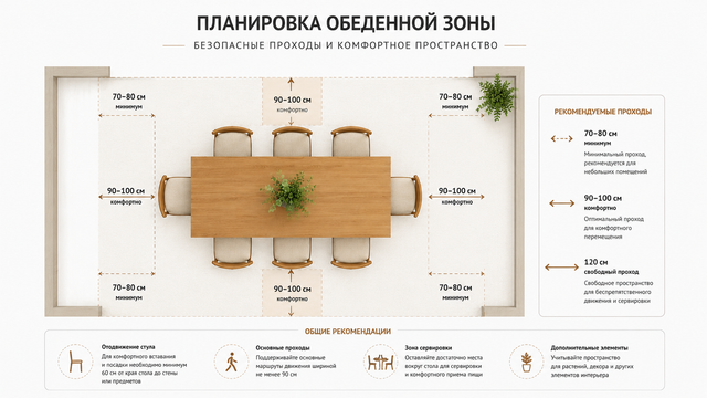 Размер стола на 6 человек