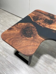 Стол письменный угловой дизайнерский лофт THETABLE RU 120х120 3.1/3.1 Стол письменный угловой дизайнерский лофт THETABLE RU 120х120 3.1/3.1