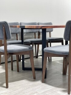 Стол кухонный обеденный прямоугольный дизайнерский лофт THETABLE RU 160х80 5.8/3.1