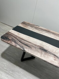 Стол кухонный обеденный прямоугольный дизайнерский лофт THETABLE RU 250х100 3.30/1.1