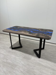 Стол кухонный обеденный прямоугольный дизайнерский лофт THETABLE RU 180х80 4.8/3.1