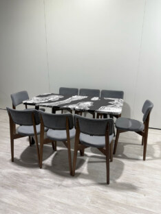 Стол кухонный обеденный прямоугольный дизайнерский лофт THETABLE RU 160х80 2.72/4.1