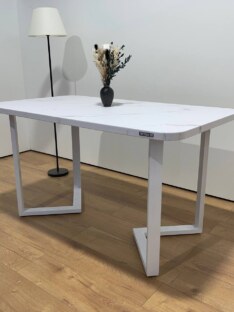 Стол кухонный обеденный прямоугольный дизайнерский лофт THETABLE RU 140х80 2.21/3.2