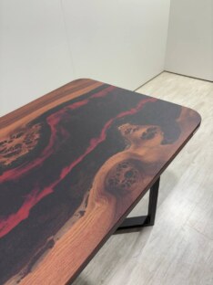 Стол кухонный обеденный прямоугольный дизайнерский лофт THETABLE 180х80 4.21/3.1