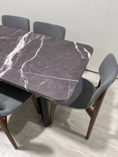 Стол кухонный обеденный прямоугольный дизайнерский лофт THETABLE RU 180х80 2.12.2/1.1