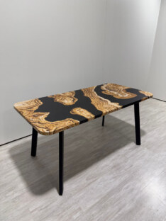 Стол кухонный обеденный прямоугольный дизайнерский лофт THETABLE RU 160х80 2.73/4.1