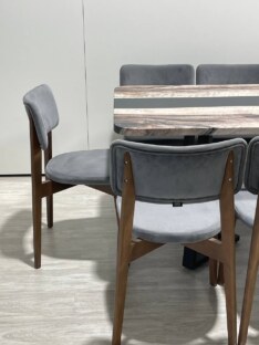 Стол кухонный обеденный прямоугольный дизайнерский лофт THETABLE RU 200х90 3.30/1.1