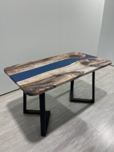 Стол кухонный обеденный прямоугольный дизайнерский лофт THETABLE RU 140х80 3.32/1.1