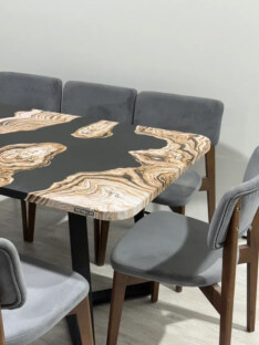 Стол кухонный обеденный прямоугольный дизайнерский лофт THETABLE RU 180х80 2.71/1.1