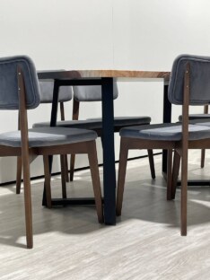 Стол кухонный обеденный прямоугольный дизайнерский лофт THETABLE RU 160х80 3.25/1.1