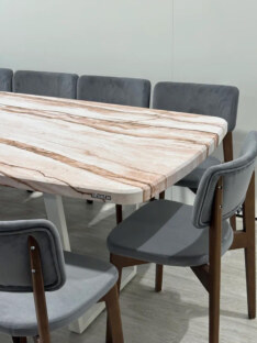 Стол кухонный обеденный евро дизайнерский лофт THETABLE RU 120х80 6.6/2.2