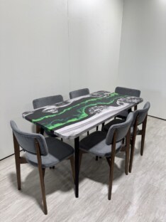 Стол кухонный обеденный прямоугольный дизайнерский лофт THETABLE RU 140х80 4.19/6.1