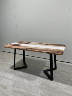 Стол кухонный обеденный прямоугольный дизайнерский лофт THETABLE RU 160х80 3.18/1.1