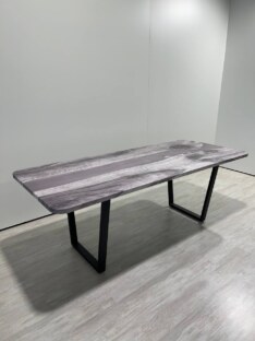 Стол кухонный обеденный прямоугольный дизайнерский лофт THETABLE RU 200х90 3.27/2.1