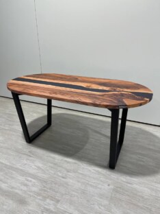 Стол кухонный обеденный овальный дизайнерский лофт THETABLE RU 180х80 5.8/2.1