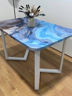 Стол кухонный обеденный дизайнерский лофт THETABLE RU 120х80 2.25/1.2 Стол кухонный обеденный дизайнерский лофт THETABLE RU 120х80 2.25/1.2