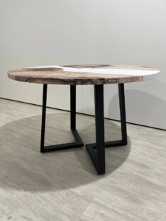 Стол кухонный обеденный круглый дизайнерский лофт THETABLE RU 120х32 3.34/1.1