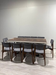 Стол кухонный обеденный прямоугольный дизайнерский под дерево THETABLE RU 160х80 17.1/3.1 Стол кухонный обеденный прямоугольный дизайнерский под дерево THETABLE RU 160х80 17.1/3.1