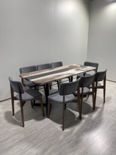 Стол кухонный обеденный прямоугольный дизайнерский лофт THETABLE RU 180х80 3.19/1.1