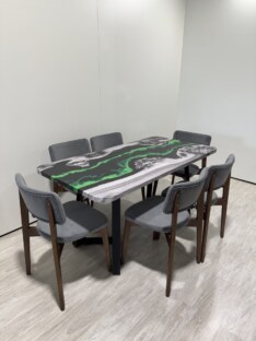 Стол кухонный обеденный прямоугольный дизайнерский лофт THETABLE RU 120х80 4.19/1.1