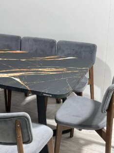 Стол кухонный обеденный прямоугольный дизайнерский лофт THETABLE RU 160х80 2.7/1.1