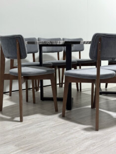 Стол кухонный обеденный прямоугольный дизайнерский лофт THETABLE RU 140х80 2.72/3.1