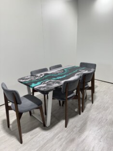 Стол кухонный обеденный прямоугольный дизайнерский лофт THETABLE RU 140х80 4.18/2.2