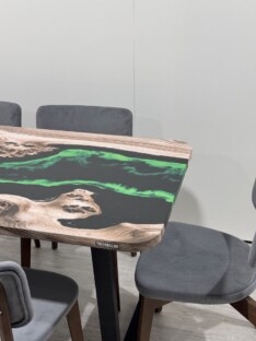 Стол кухонный обеденный прямоугольный дизайнерский лофт THETABLE RU 140х80 4.14/2.1