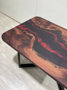 Стол кухонный обеденный прямоугольный дизайнерский лофт THETABLE 180х80 4.21/3.1