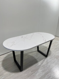 Стол кухонный обеденный овальный дизайнерский лофт THETABLE RU 200х90 2.21/2.1