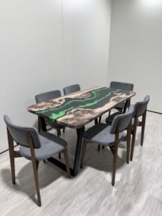 Стол кухонный обеденный прямоугольный дизайнерский лофт THETABLE RU 140х80 4.14/2.1