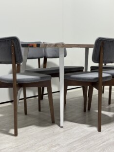 Стол кухонный обеденный прямоугольный дизайнерский лофт THETABLE RU 120х80 4.15/6.2