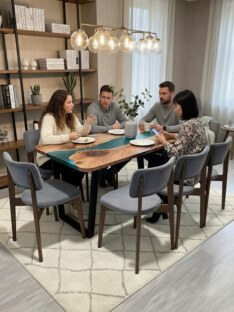 Стол кухонный обеденный прямоугольный дизайнерский лофт THETABLE RU 250х100 3.14/2.1 Стол кухонный обеденный прямоугольный дизайнерский лофт THETABLE RU 250х100 3.14/2.1