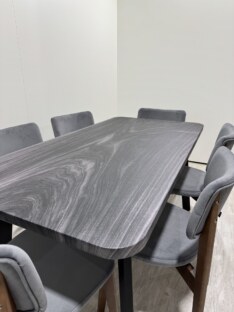 Стол кухонный обеденный прямоугольный дизайнерский лофт THETABLE RU 120х80 8.11/4.1