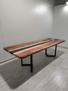 Стол кухонный обеденный прямоугольный дизайнерский лофт THETABLE RU 250х100 5.8/3.1 Стол кухонный обеденный прямоугольный дизайнерский лофт THETABLE RU 250х100 5.8/3.1