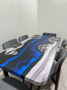 Стол кухонный обеденный прямоугольный дизайнерский лофт THETABLE RU 160х80 4.17/2.1