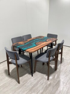 Стол кухонный обеденный прямоугольный дизайнерский лофт THETABLE RU 140х80 4.5/4.1 Стол кухонный обеденный прямоугольный дизайнерский лофт THETABLE RU 140х80 4.5/4.1