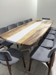 Стол кухонный обеденный евро дизайнерский лофт THETABLE RU 250х100 3.24/1.2