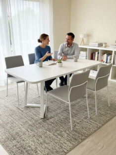 Стол кухонный обеденный прямоугольный дизайнерский лофт THETABLE RU 250х100 2.23/1.2