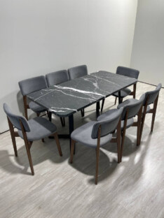 Стол кухонный обеденный прямоугольный дизайнерский лофт THETABLE RU 160х80 2.12.2/1.1