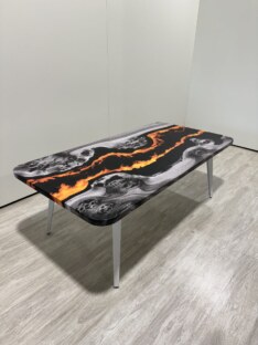 Стол журнальный прямоугольный дизайнерский лофт THETABLE RU 140х80 4.20/7.2