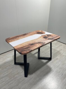 Стол кухонный обеденный прямоугольный дизайнерский лофт THETABLE 120х80 3.46/1.1