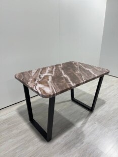 Стол кухонный обеденный прямоугольный дизайнерский лофт THETABLE RU 120х80 2.63/2.1