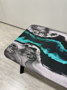 Стол журнальный прямоугольный дизайнерский лофт THETABLE RU 120х80 4.18/5.1